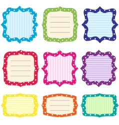Frame set vector image