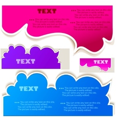 Colorful bubbles for speech vector image