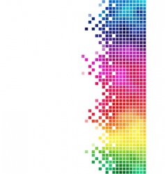 Mosaic side element vector image