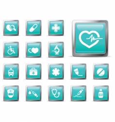 Medical buttons vector image