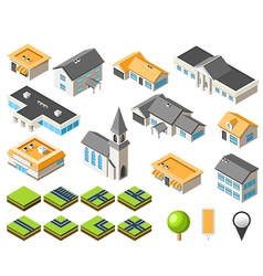 Suburban community vector image