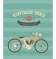 Vintage bike vector image