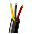 Electric wires vector image
