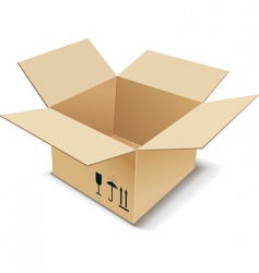 Cardboard box vector image