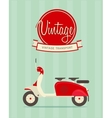 Vintage bike vector image
