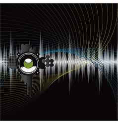 Abstract Grunge Music Background vector image
