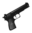 Black gun vector image