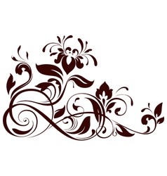 Floral ornament vector image