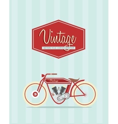 Vintage bike vector image