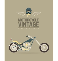 Vintage bike vector image