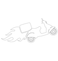 Scooter vector image