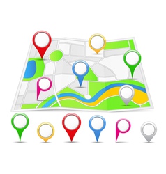 Abstract Map vector image