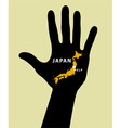 Help japan vector image