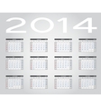 2014 new year calendar vector image
