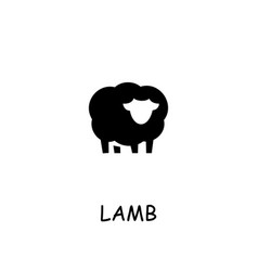 Lamb icon unique sheep logo Royalty Free Vector Image