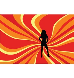 Retro background vector image
