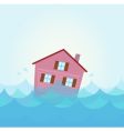 House flood vector image