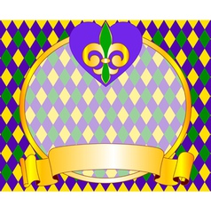Mardi gras background design with place for text vector image
