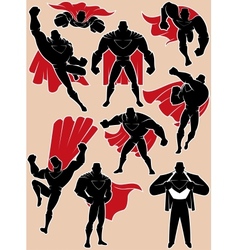 Superhero in Action vector image