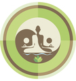 Yoga and zen background vector image