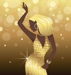 Dancing Diva vector image