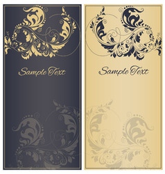 Decorative frame or invitation cards vector image
