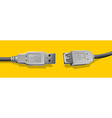 Computer connector vector image
