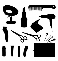 Hair equipment vector image
