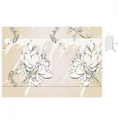 Template for decorative bag vector image
