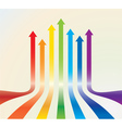 Arrows background vector image