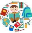 School and office supplies vector image
