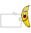 Banana cartoon vector image