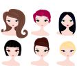 Hairstyles for women vector image