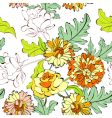 Floral seamless wallpaper vector image