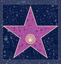 Television hollywood star vector image