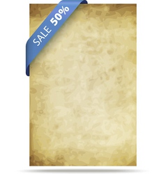 Old paper background with strip vector image