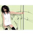 Poll dancer vector image