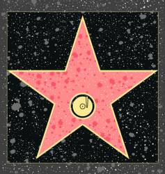 Recording star vector image