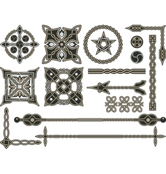 Celtic traditional elements vector image