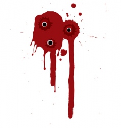 Blood splatter vector image