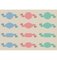 Vintage labels set vector image