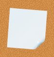 Stick note cork vector image