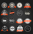 Shopping labels collection vector image