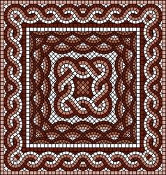 Ornate braided wave lines greek seamless pattern Vector Image