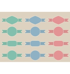 Vintage labels set vector image