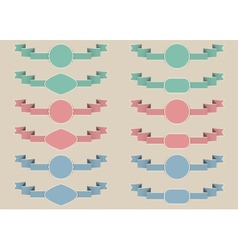 Vintage labels set vector image
