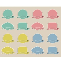 Vintage labels set vector image