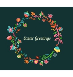 Background with flowers vector image