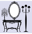 Antique furniture vector image