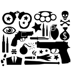 Crime vector image